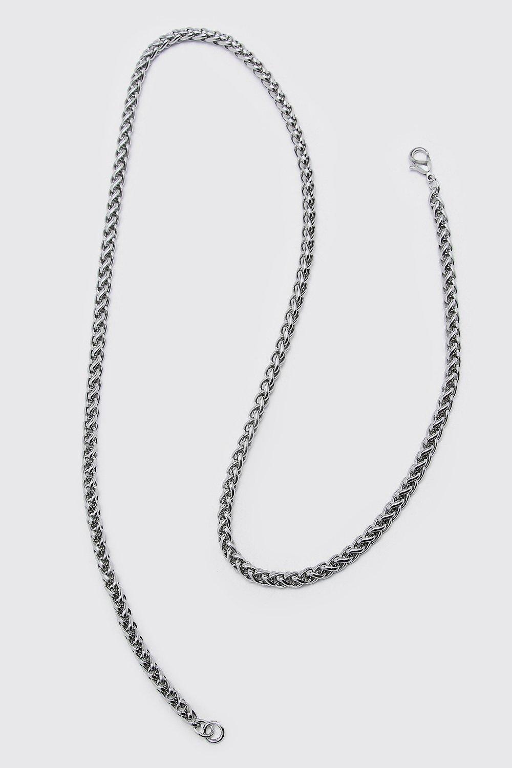 Men's sterling silver on sale rope chain necklace