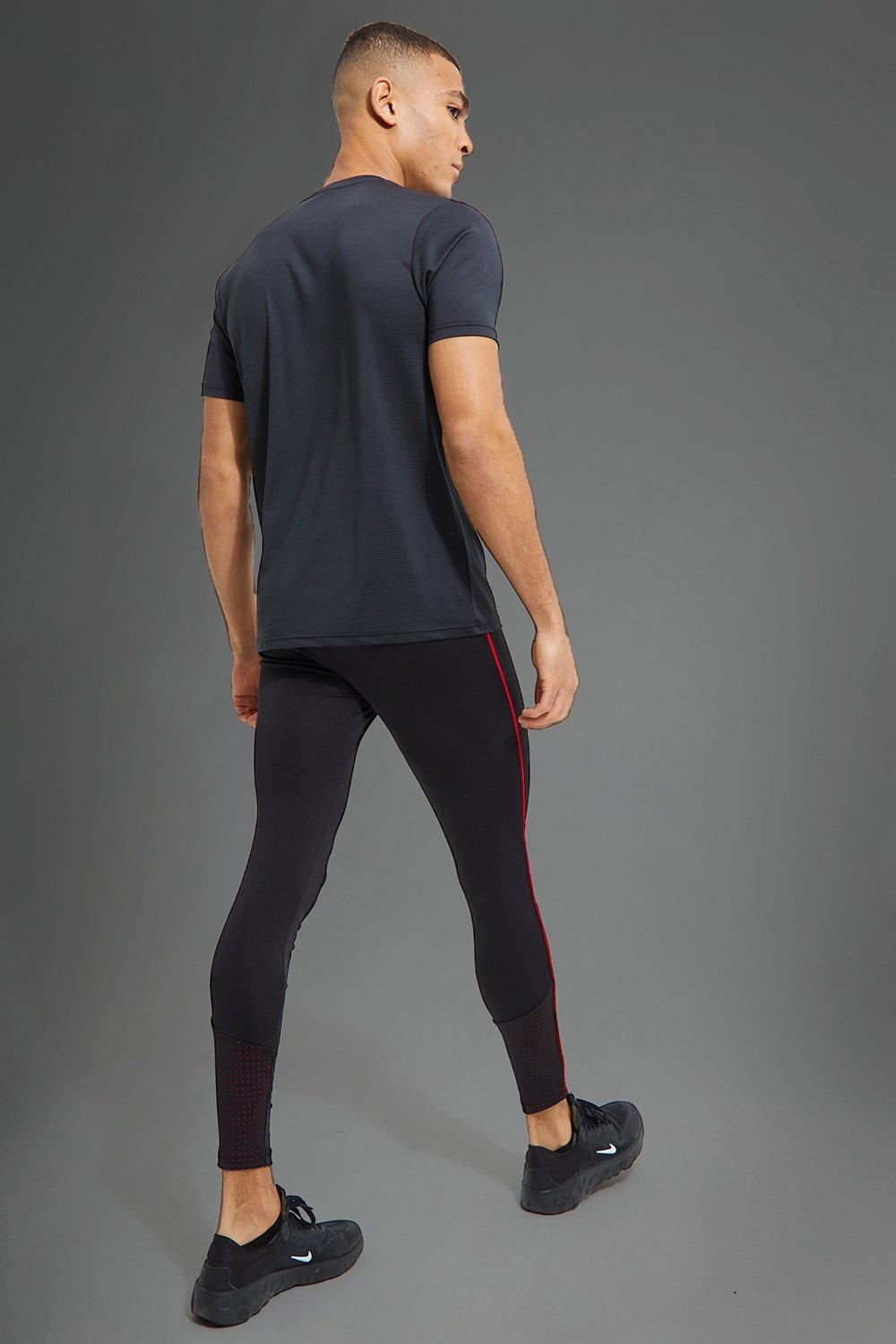 Man Active Mesh Panel Performance Legging