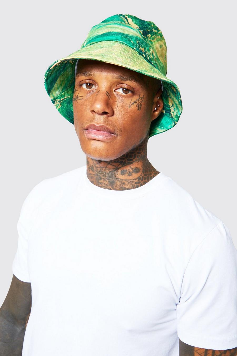 Green Marble Bucket Hat image number 1
