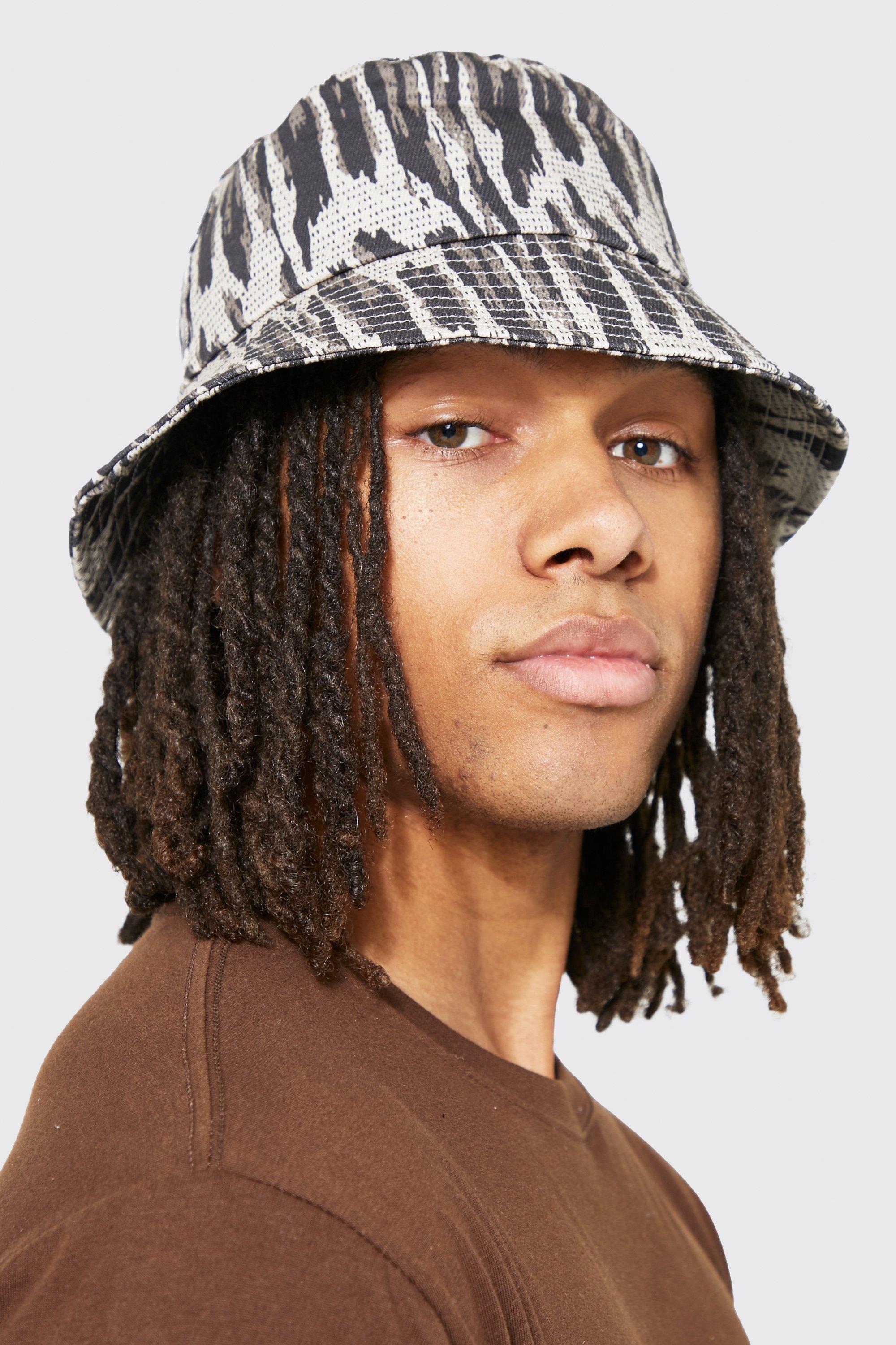 Camo Printed Bucket Hat boohoo