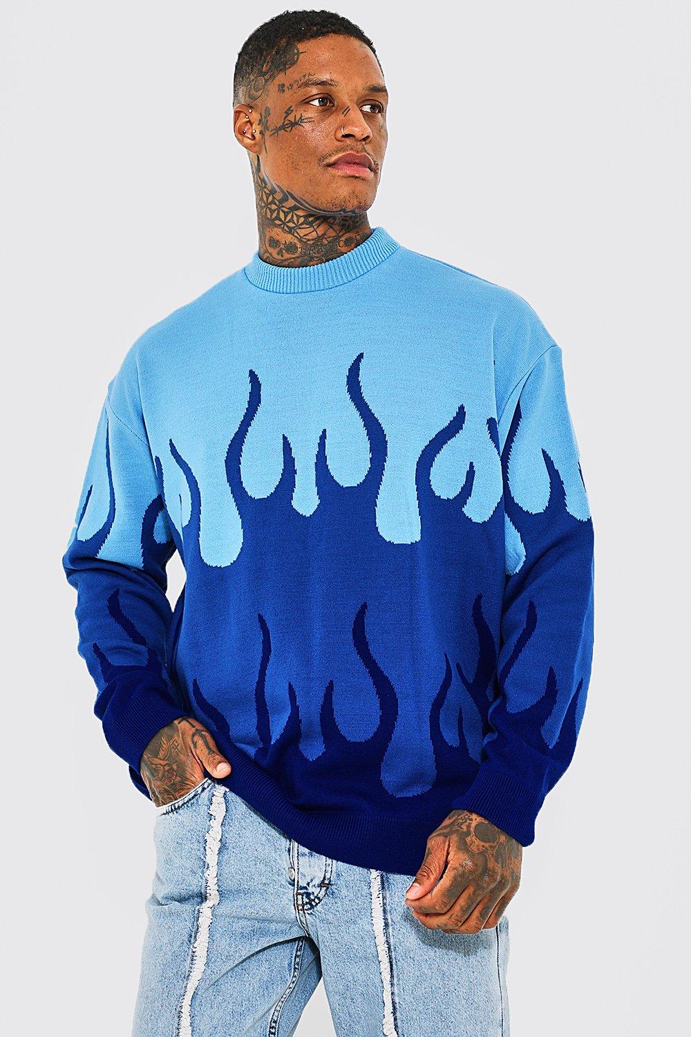 Blue flame sweatshirt shop