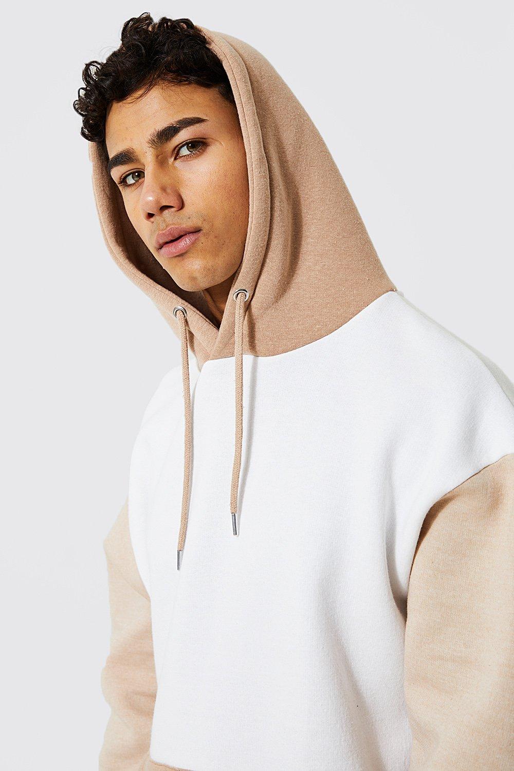 Oversized Contrast Sleeve Hoodie