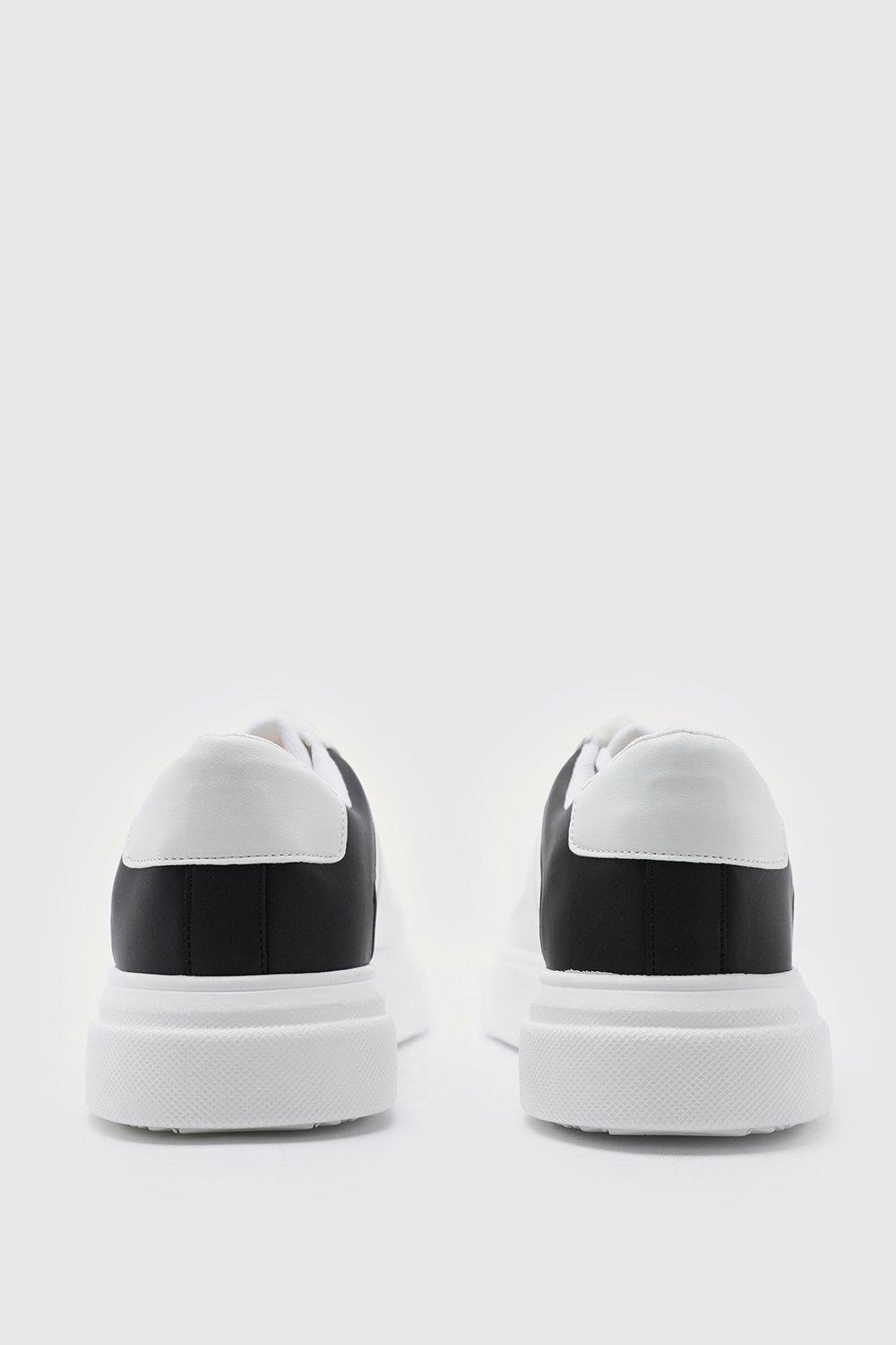 Black and white smart hot sale trainers