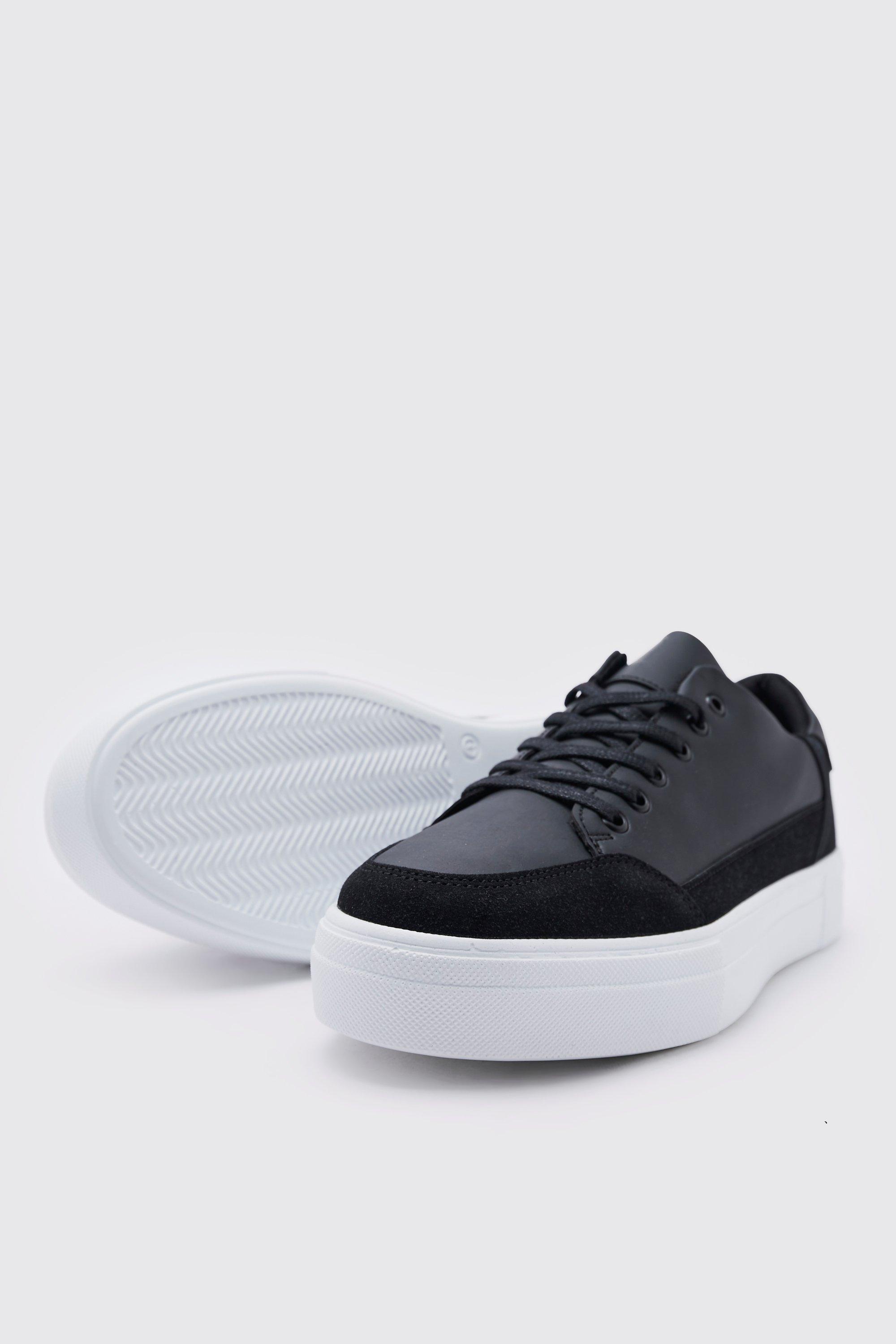 mens smart trainers black