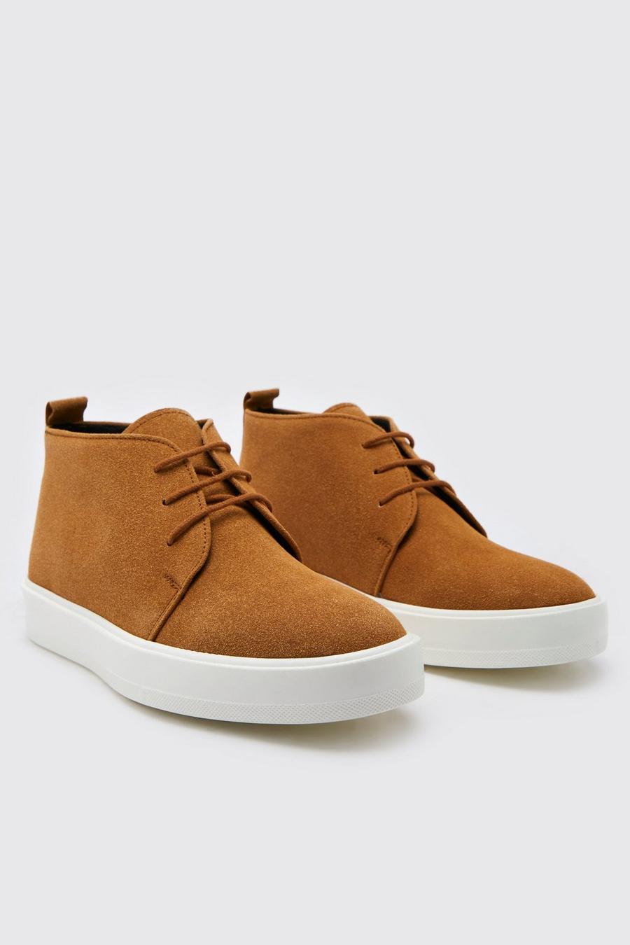 Tan Faux Suede Desert Boot image number 1