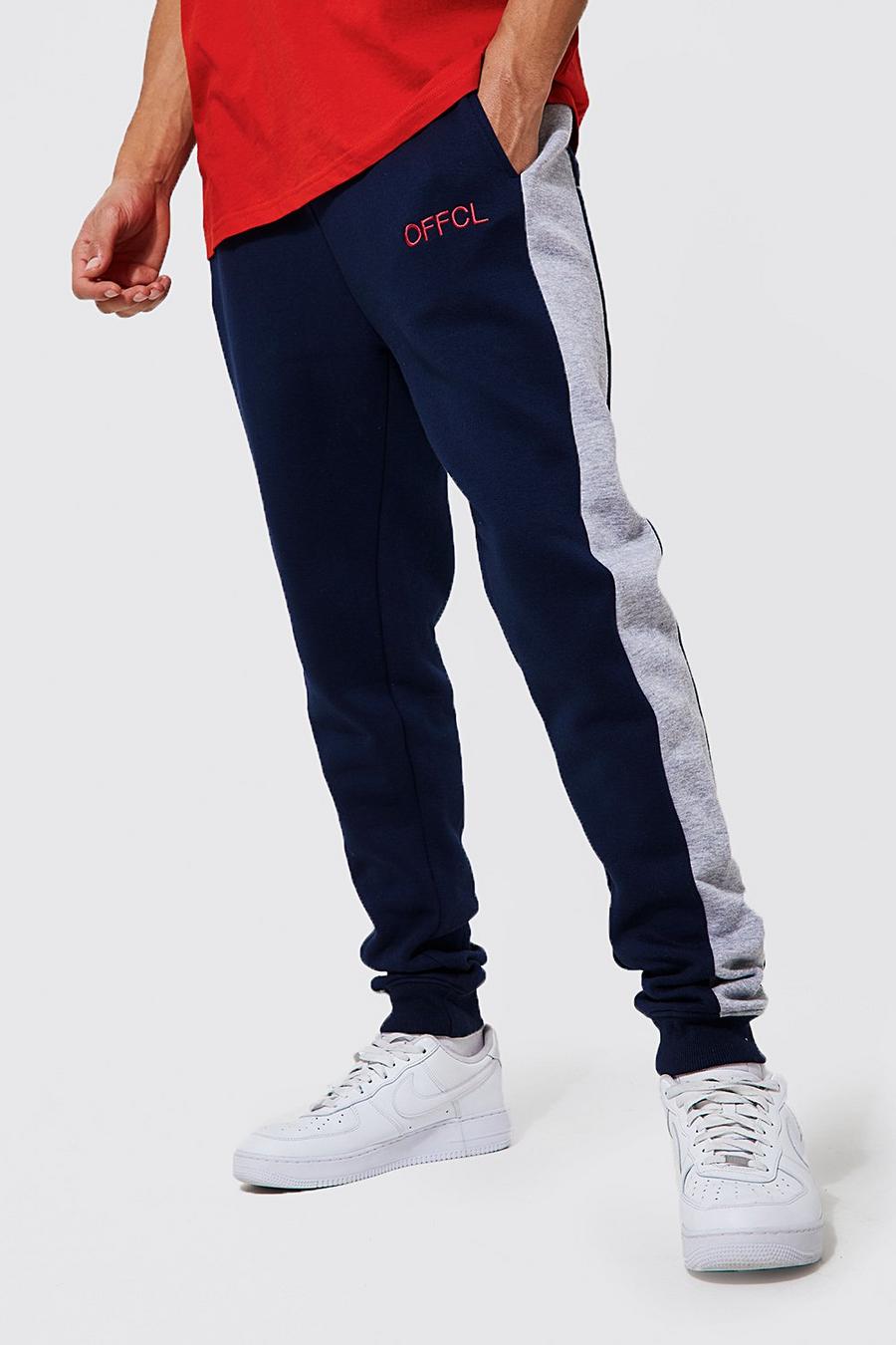 Navy Tall Offcl Skinny Side Panel Jogger image number 1