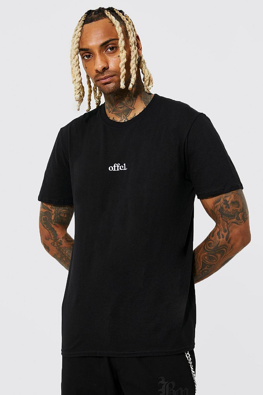 Black Offcl Geborduurd T-Shirt