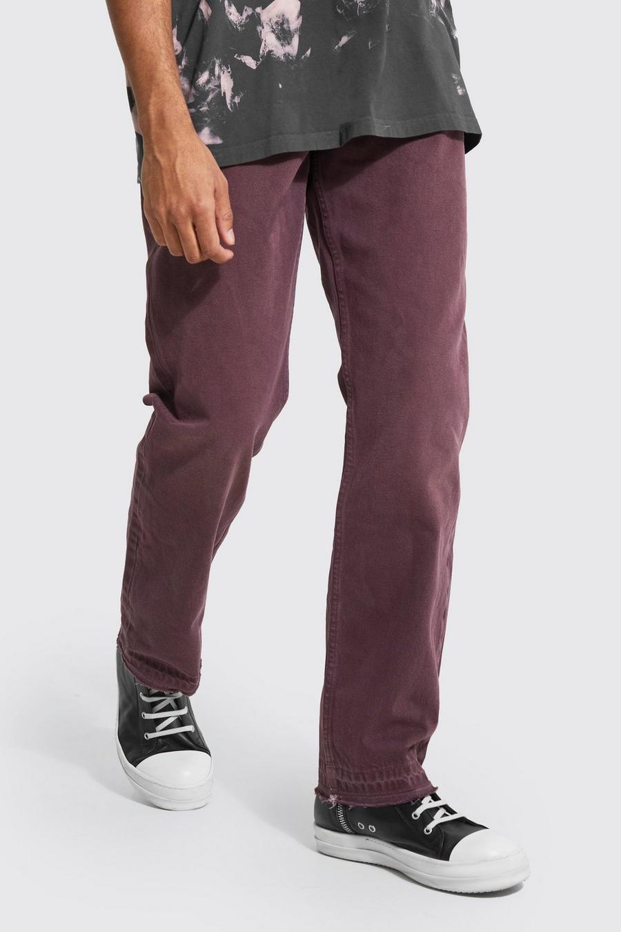 Berry Relaxed Fit Over Dye Jean image number 1