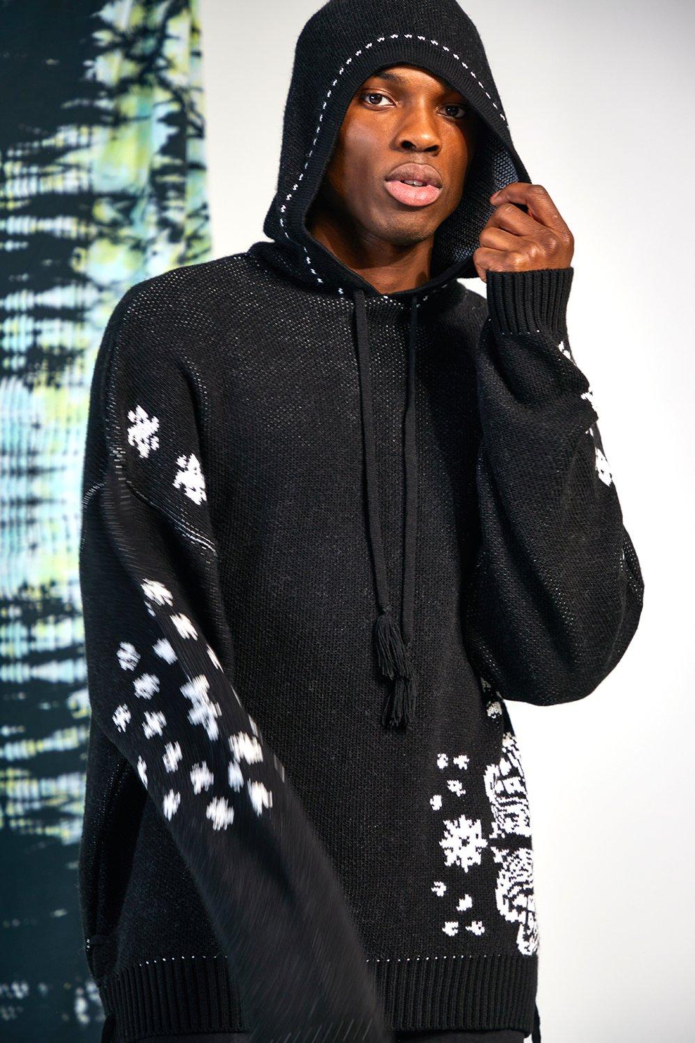 Black bandana outlet hoodie