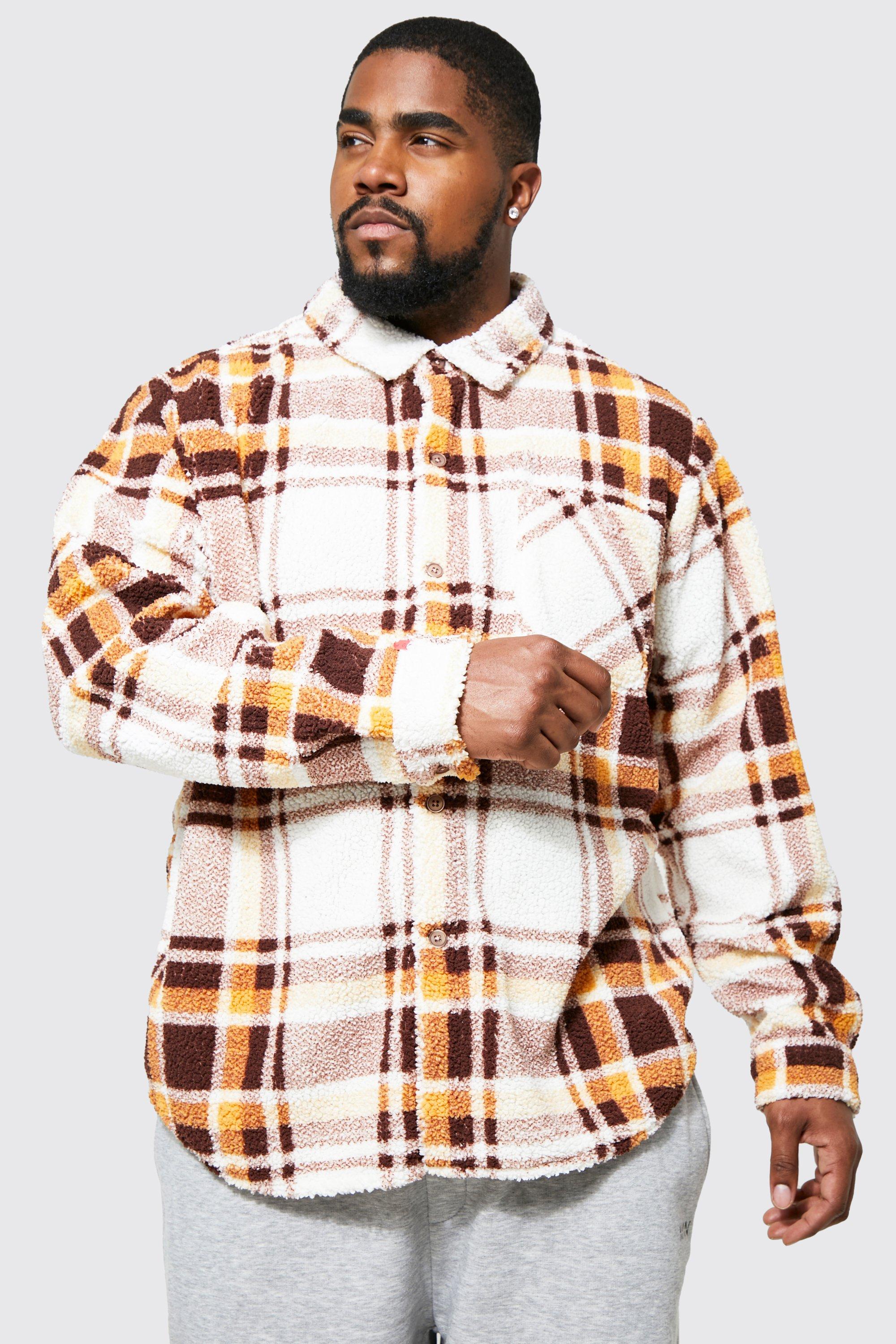 Chemise a best sale carreaux polaire homme