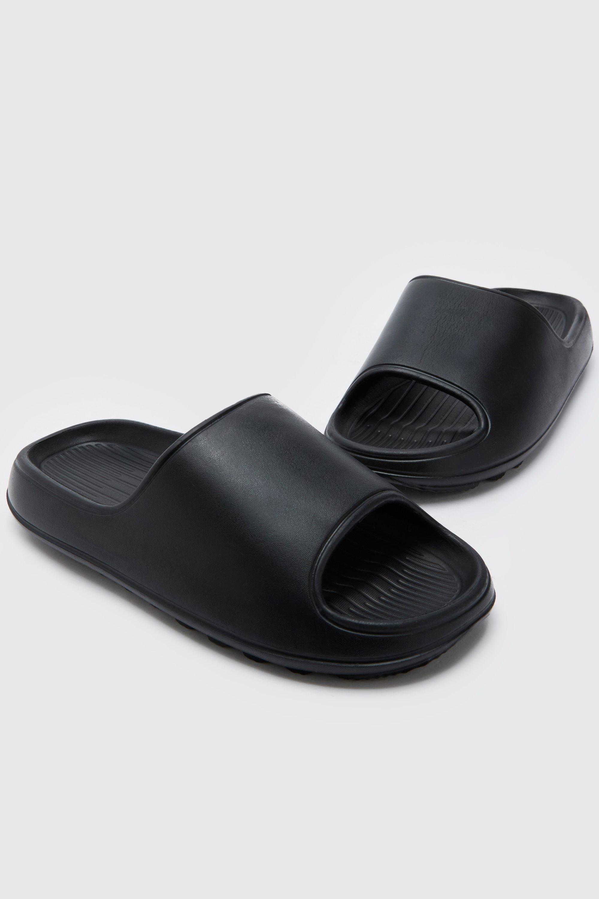 Mens sliders hot sale black