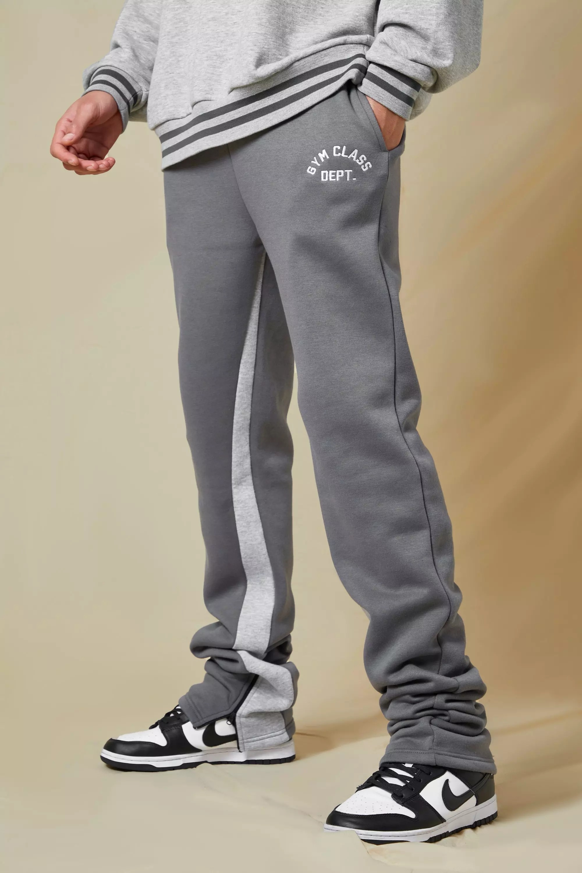 Stacked leg sweatpants new arrivals