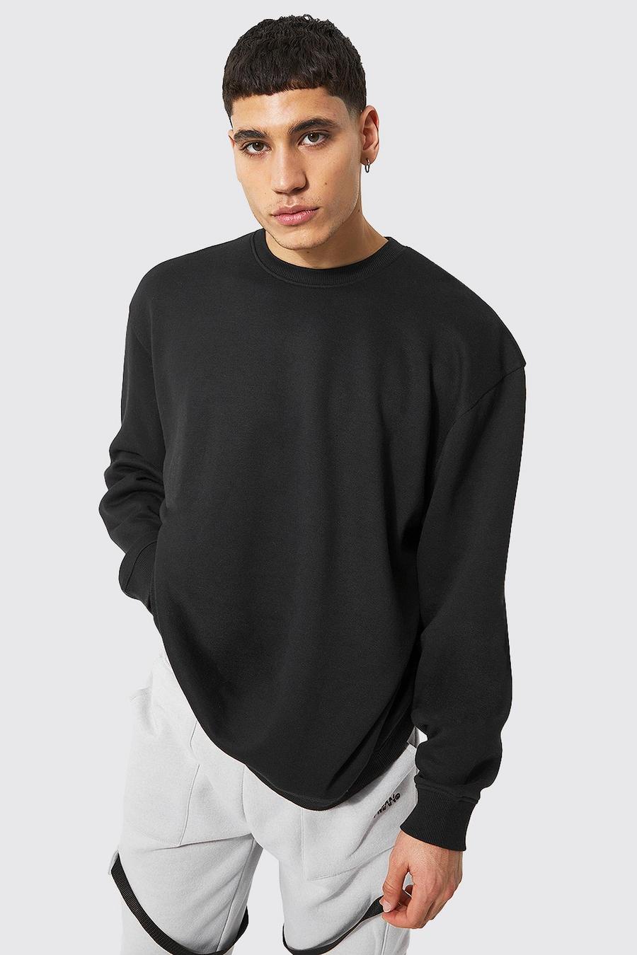 Black svart Oversized Sweatshirt