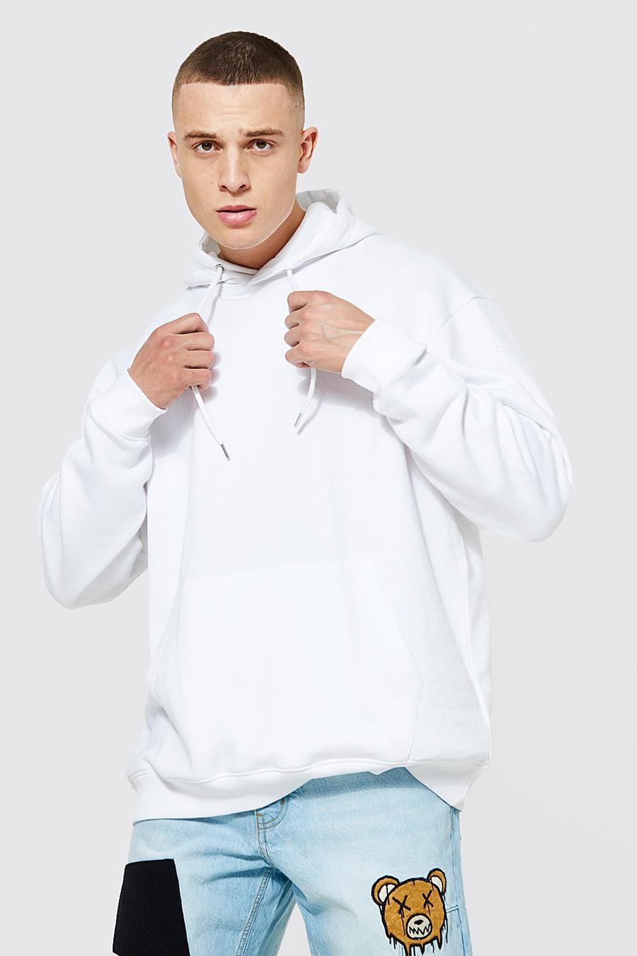 White Oversize hoodie image number 1