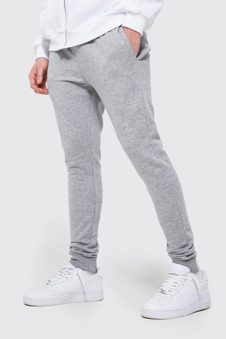 Grey marl Super Skinny Fit Jogger with REEL Cotton