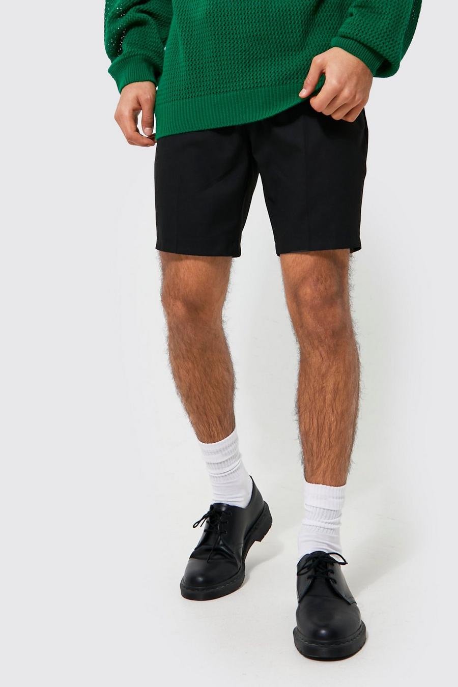 Slim-Fit Chino-Shorts, Black image number 1