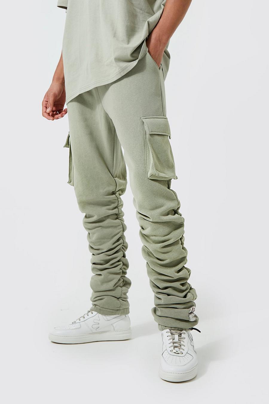 Sage Tall Ruched Cargo Jogger With Tab image number 1
