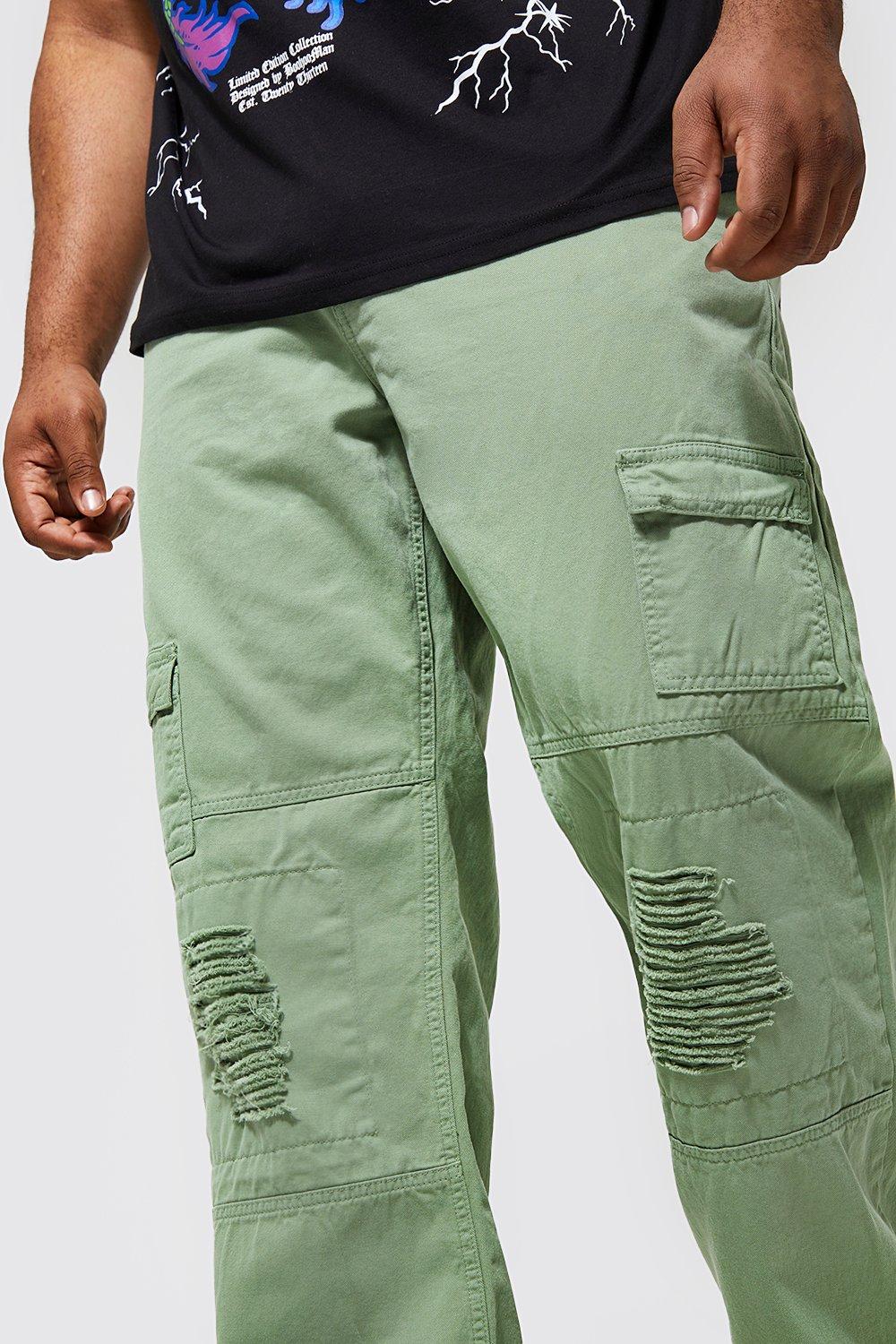 distressed cargo pants