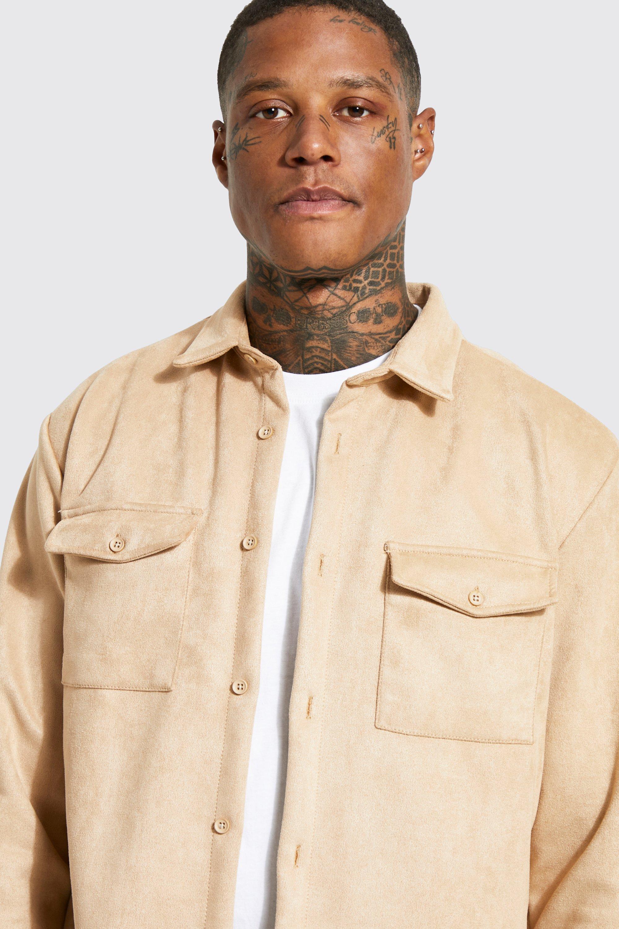 Suede overhemd new arrivals