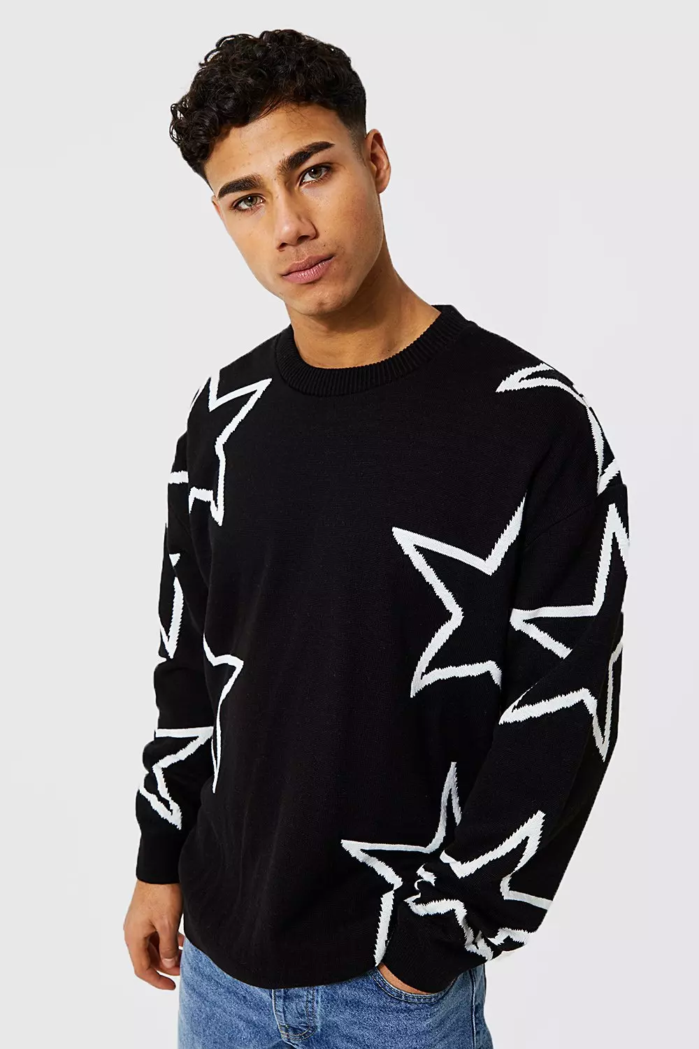 Oversized shop star jumper