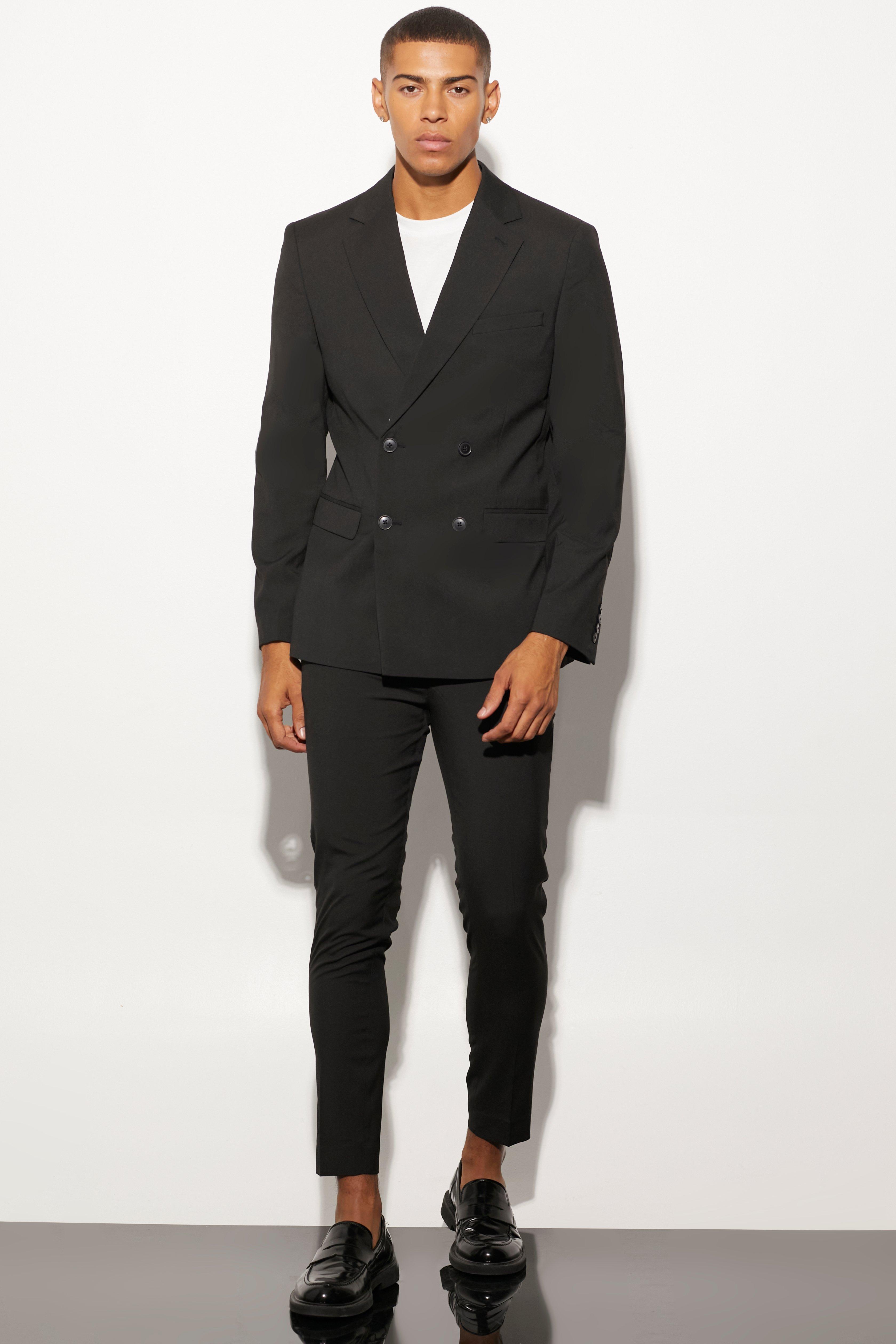boohooMAN Men s Super Skinny Single Breasted Blazer Black