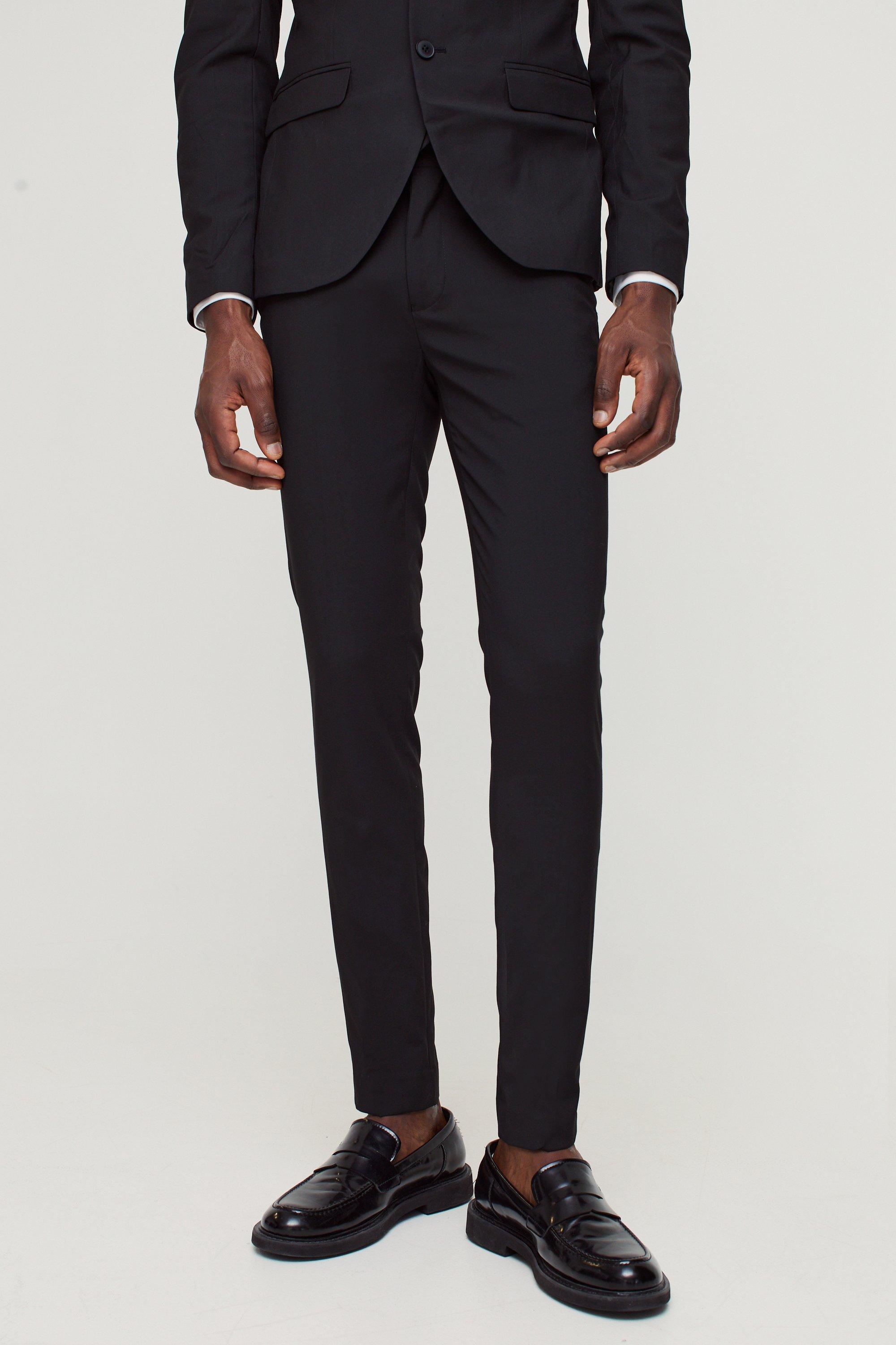 Black Super Skinny Suit Trousers