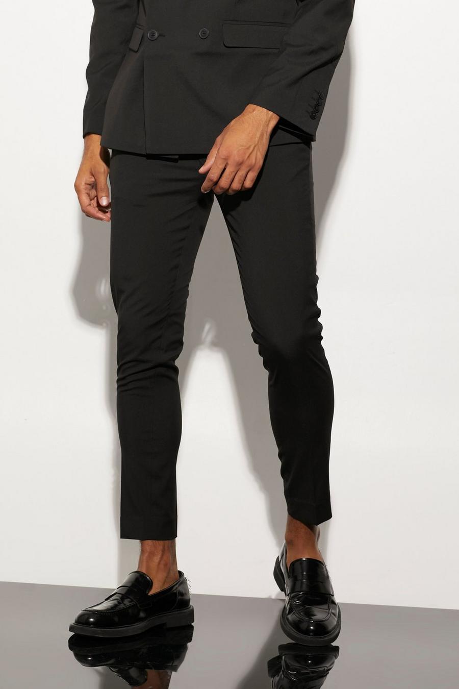 Black Super Skinny Suit Pants image number 1