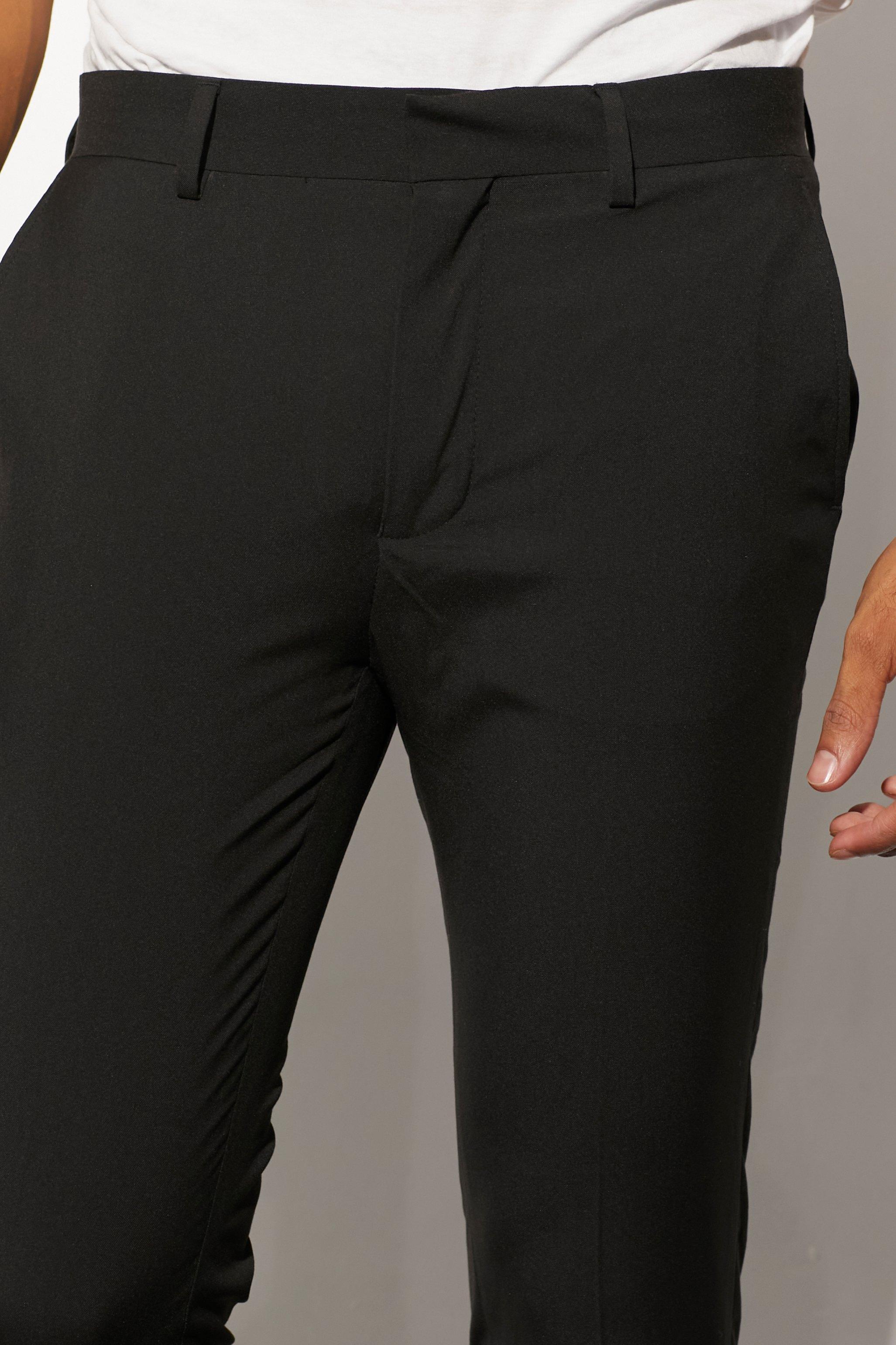 Black Super Skinny Suit Trousers