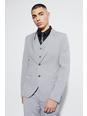 Grey ז'קט חליפה בגזרת סופר סקיני עם רכיסה בודדת