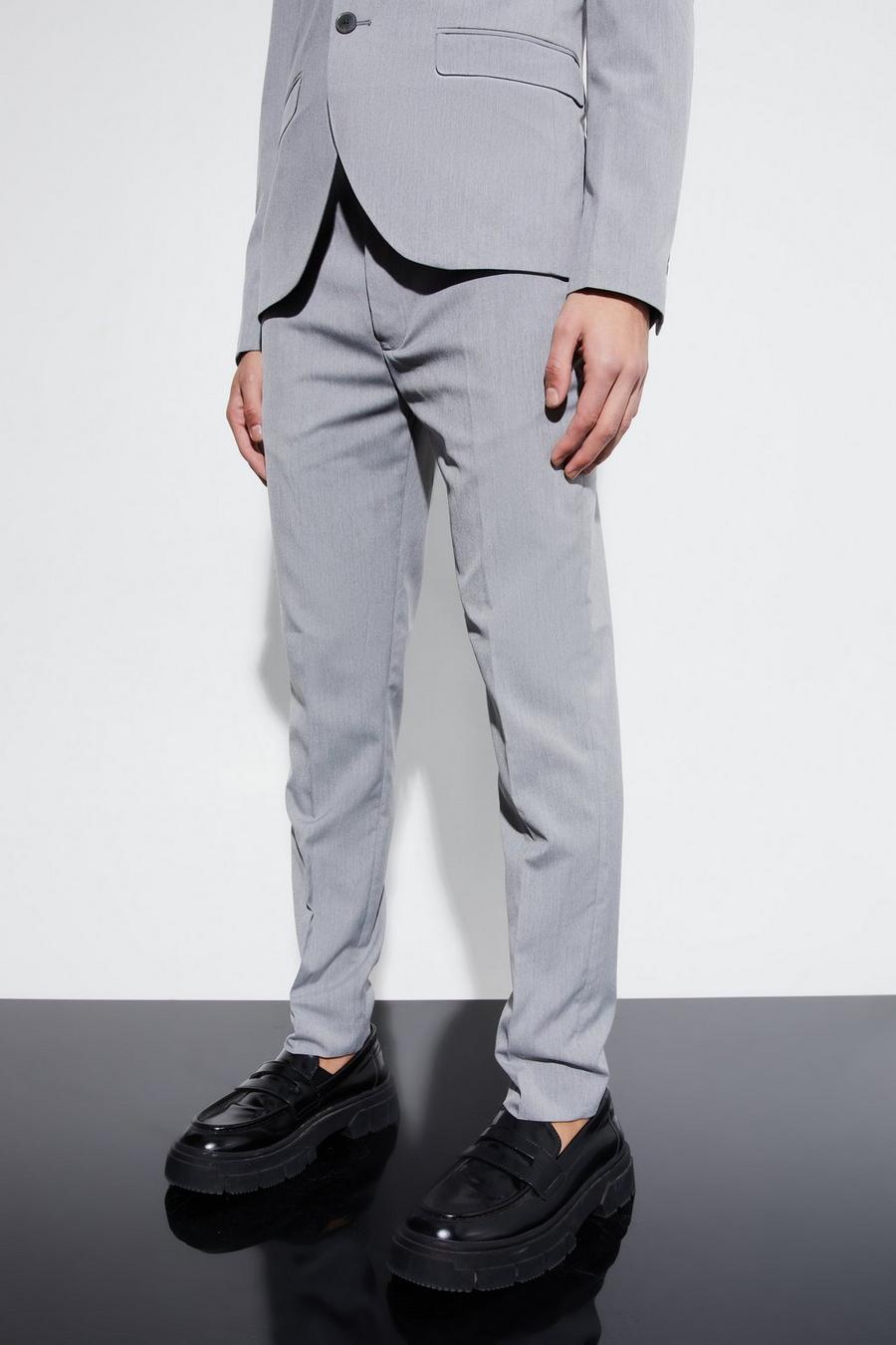 Pantalón de traje súper pitillo, Grey gris