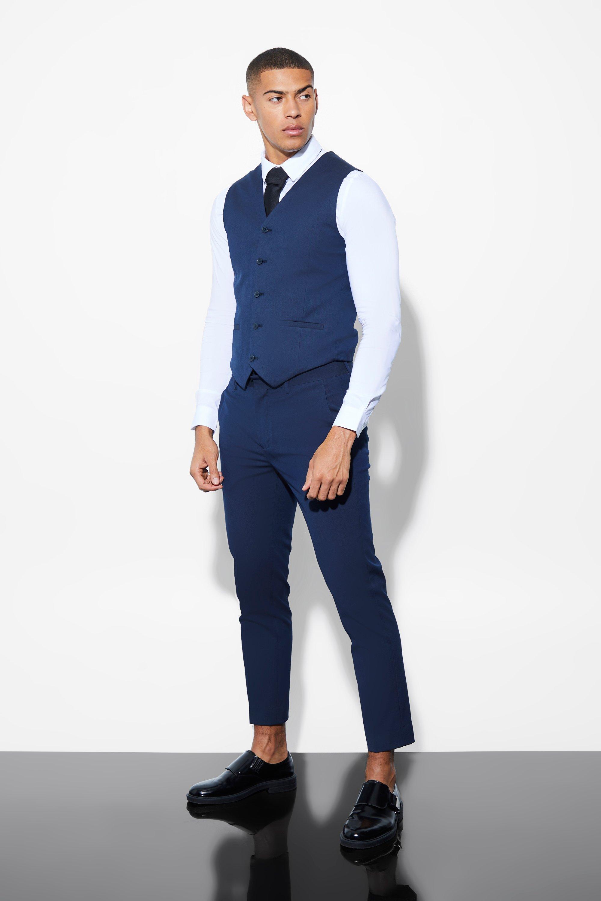 Navy waistcoat clearance