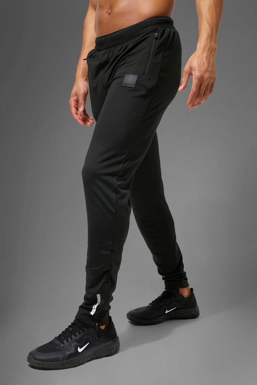 Pantaloni tuta Man Active per alta performance, Black nero