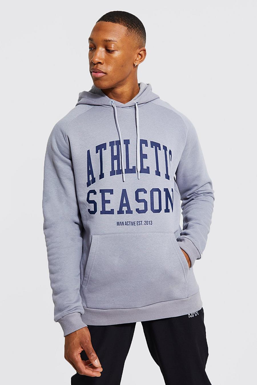 Grey Man Active Athletic Hoodie image number 1