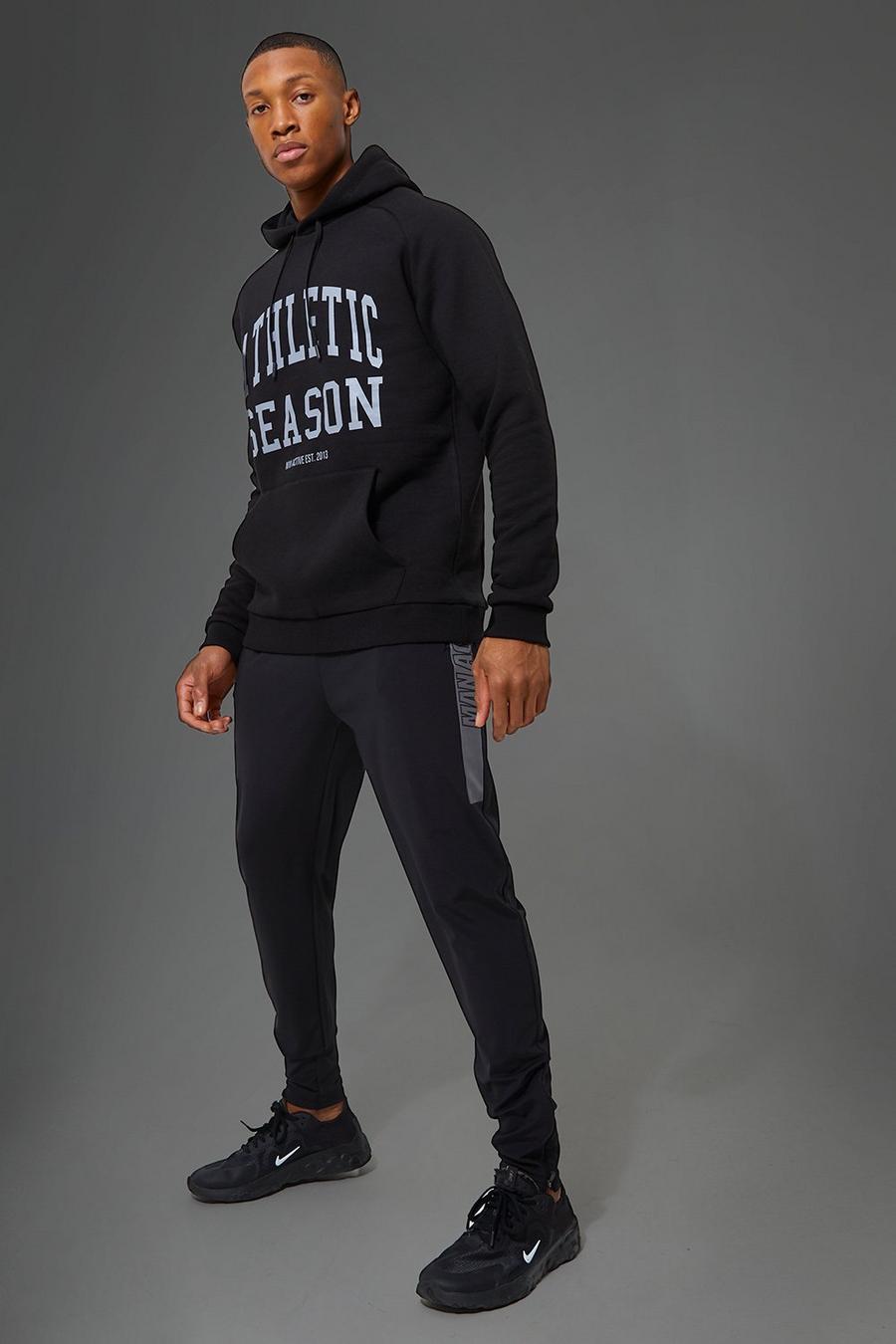 Black Man Active Graphic Print Joggers image number 1