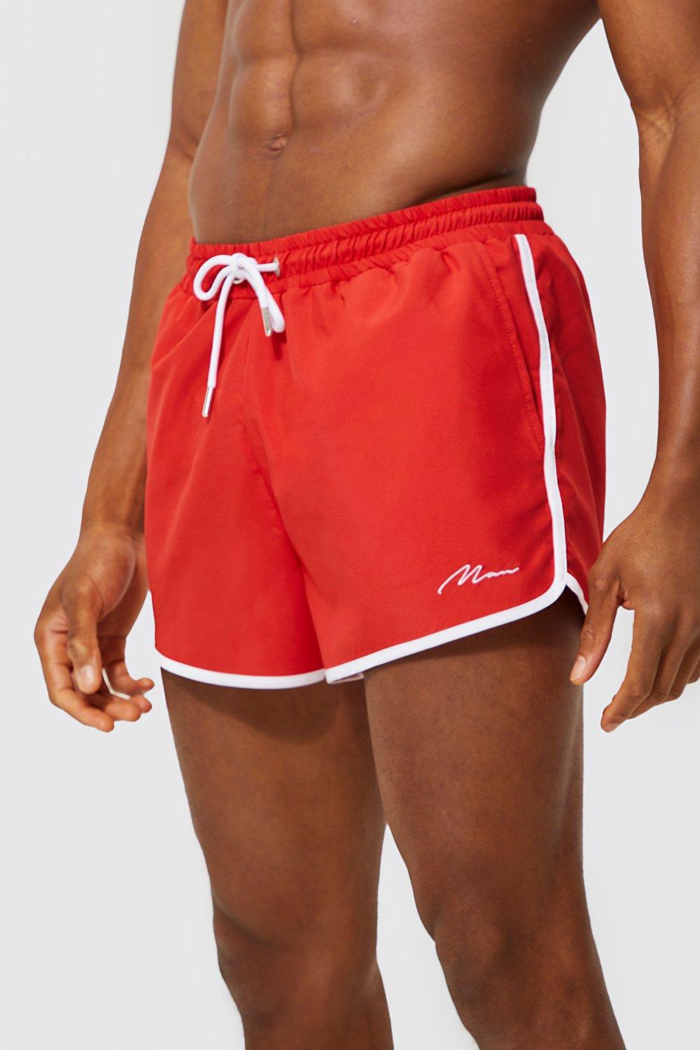 Buy COACH Men's Signature Swim Trunks Shorts Bathing Suit, Signature  Multicolor, Small at