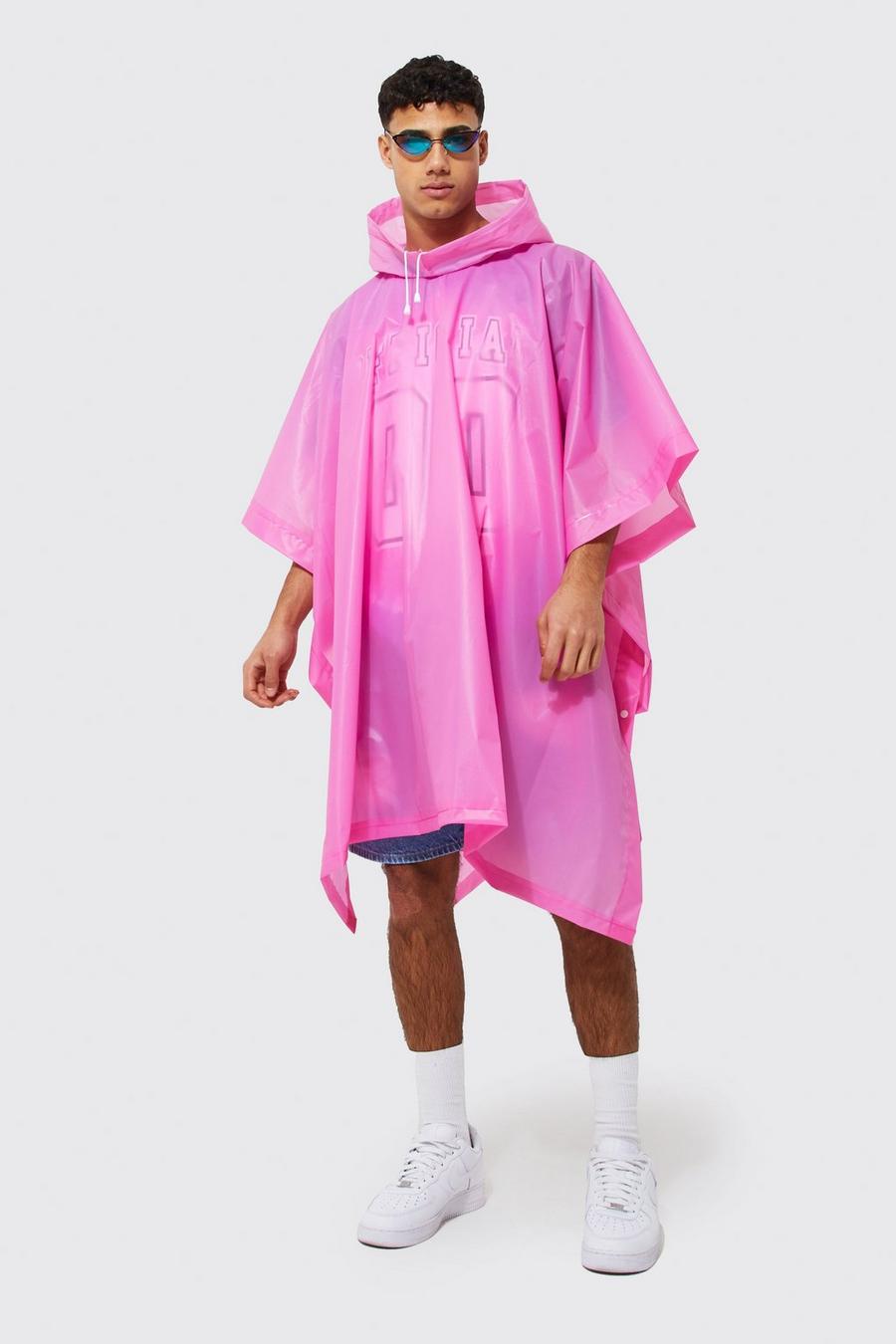 Poncho pieghevole, Pink image number 1