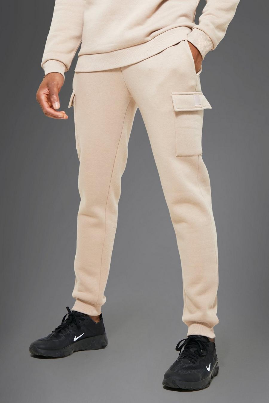 Taupe Man Active Cargo Jogger image number 1