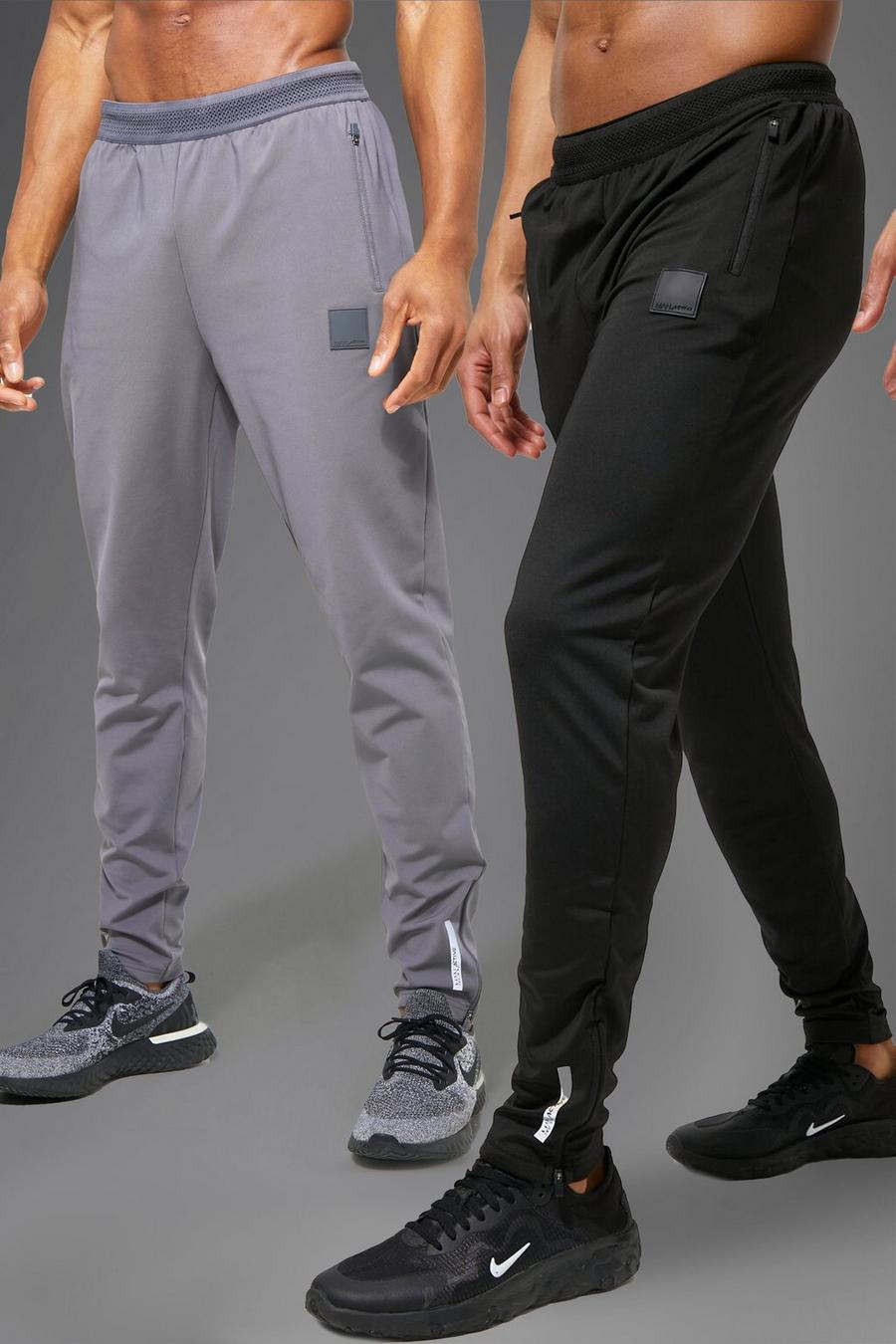 מולטי מארז 2 זוגות מכנסי ריצה לחדר הכושר, סדרת Man Active