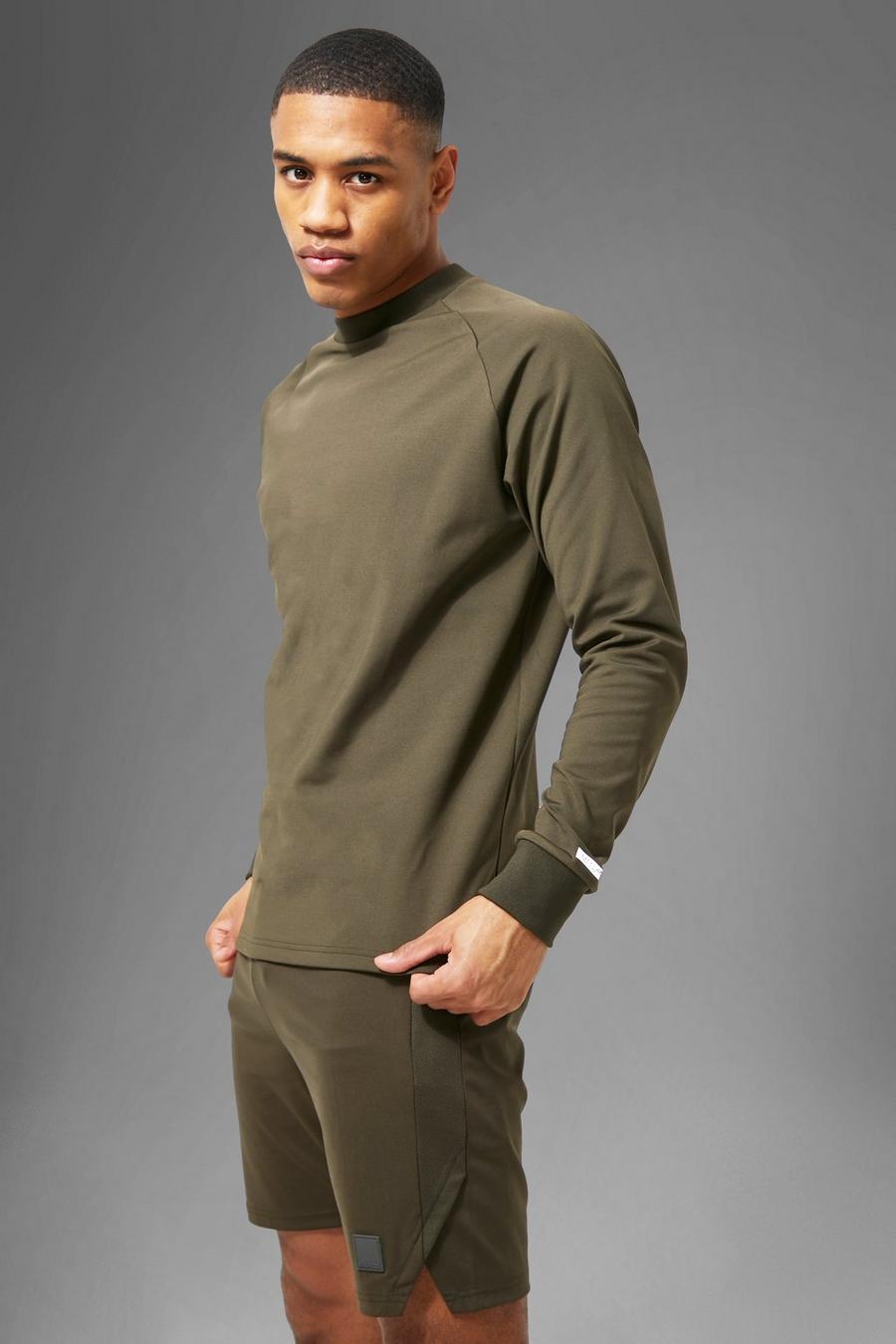 Khaki MAN Active Sweatshirt image number 1