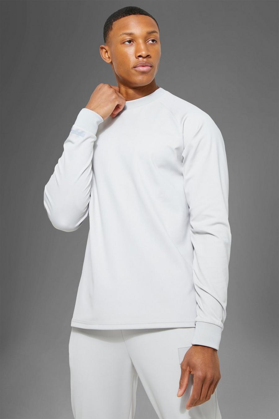 Ice grey Man Active Gym Performance Sweater image number 1