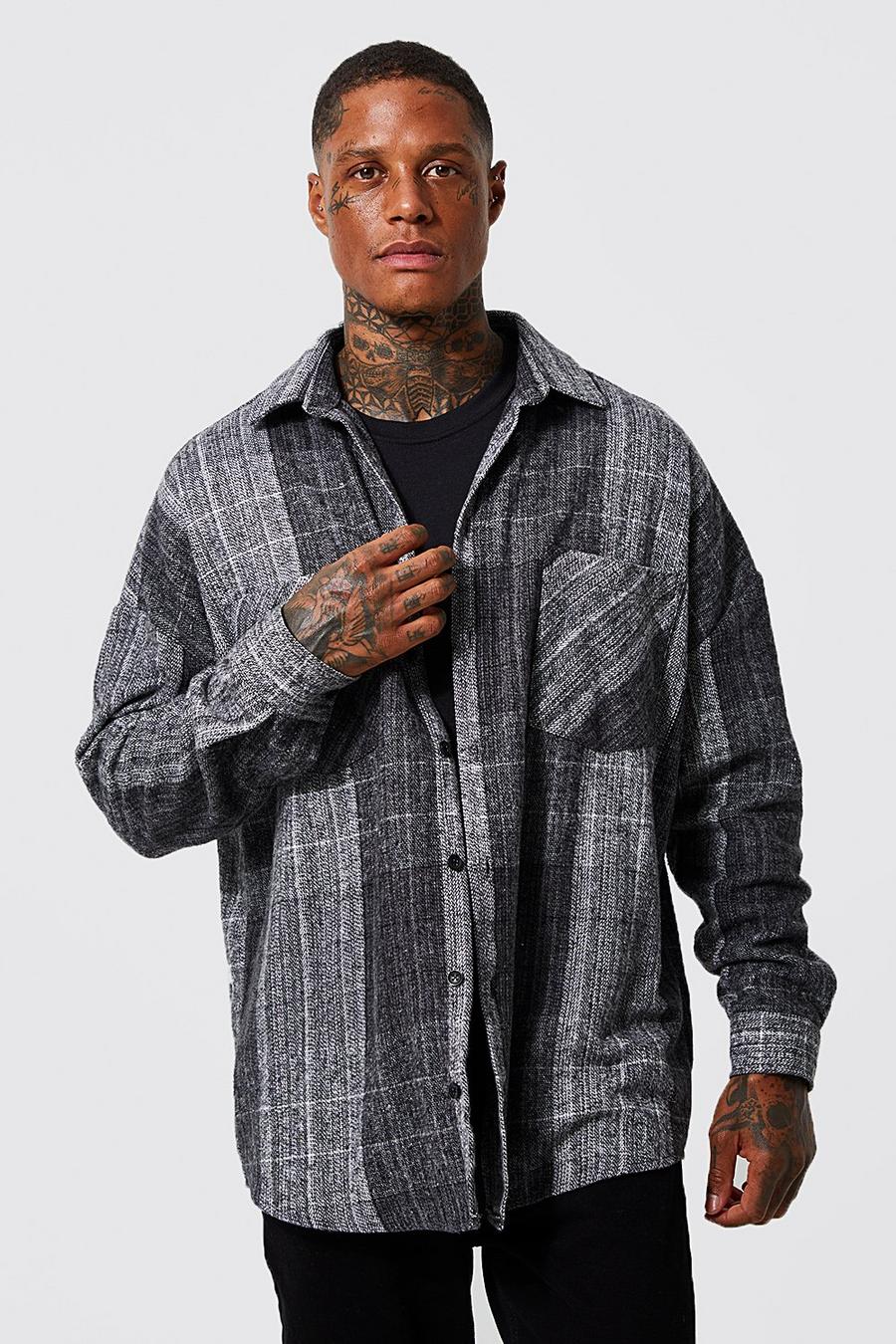 Oversize Overshirt, Grey grau image number 1