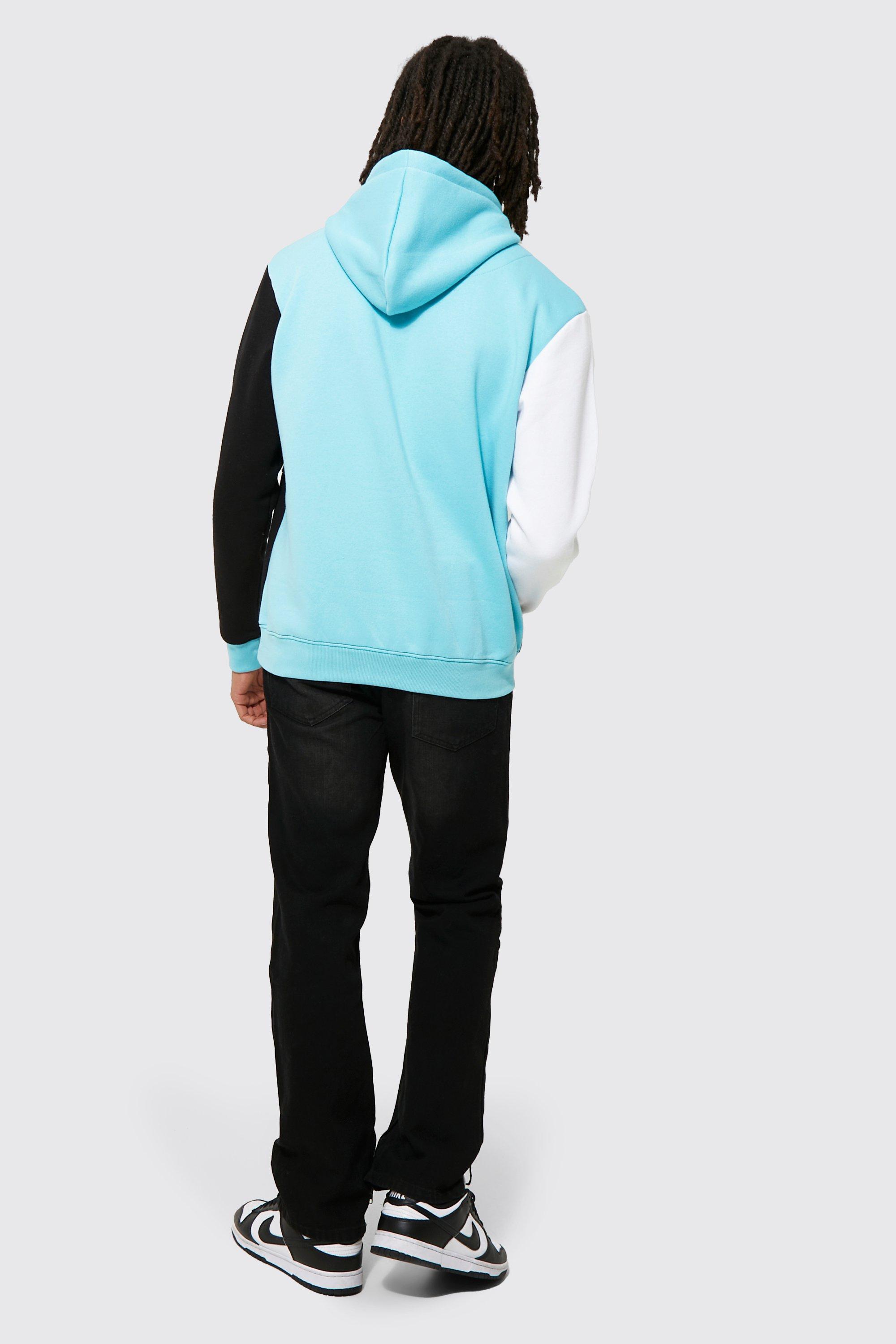 Official Man Multi Colour Block Hoodie in 2023