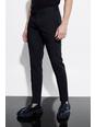 Black Skinny Chain Suit Trousers