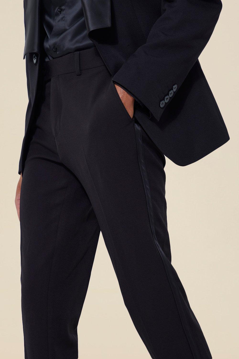 Suit pants with side 2024 stripe