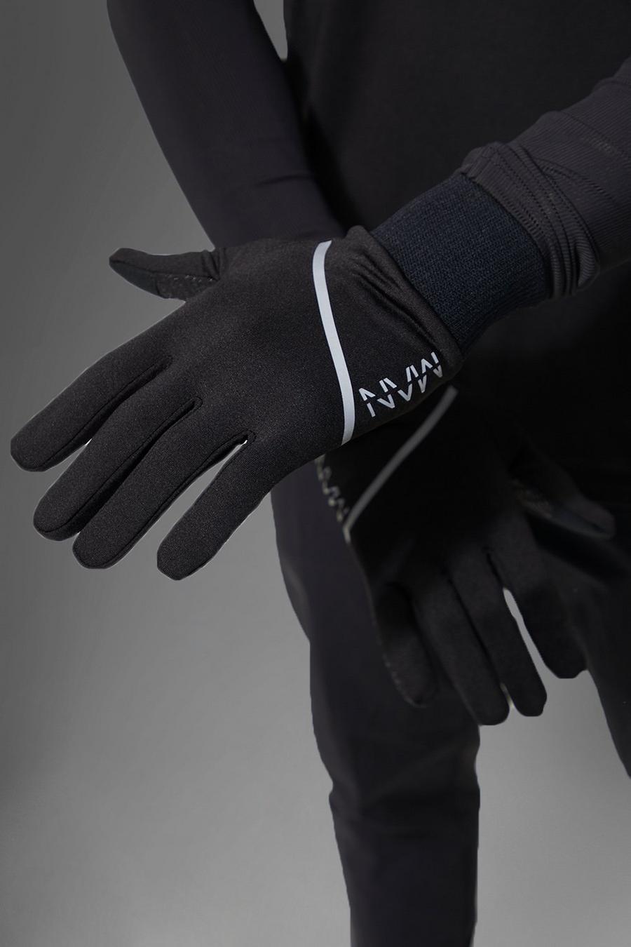 Man Active Performance Handschuhe, Black schwarz