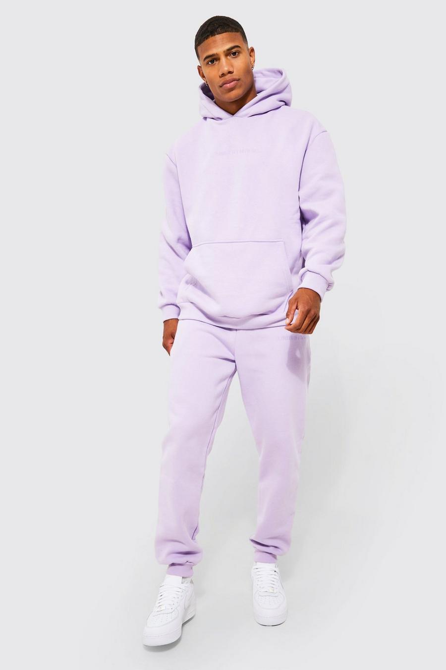 Lilac Oversized Limited Edition Hooded Tracksuit image number 1
