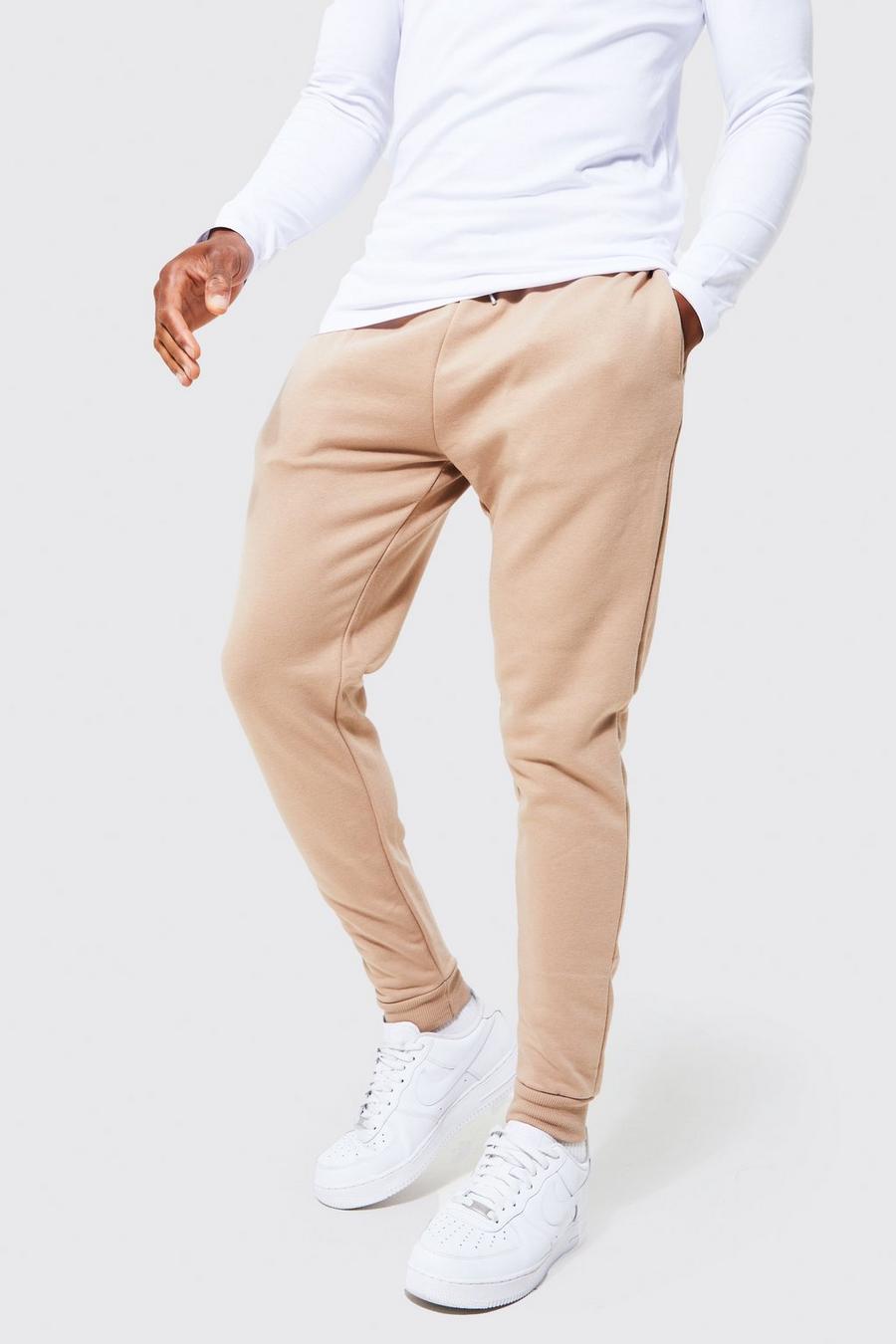 Taupe Basic Skinny Fit Jogger image number 1