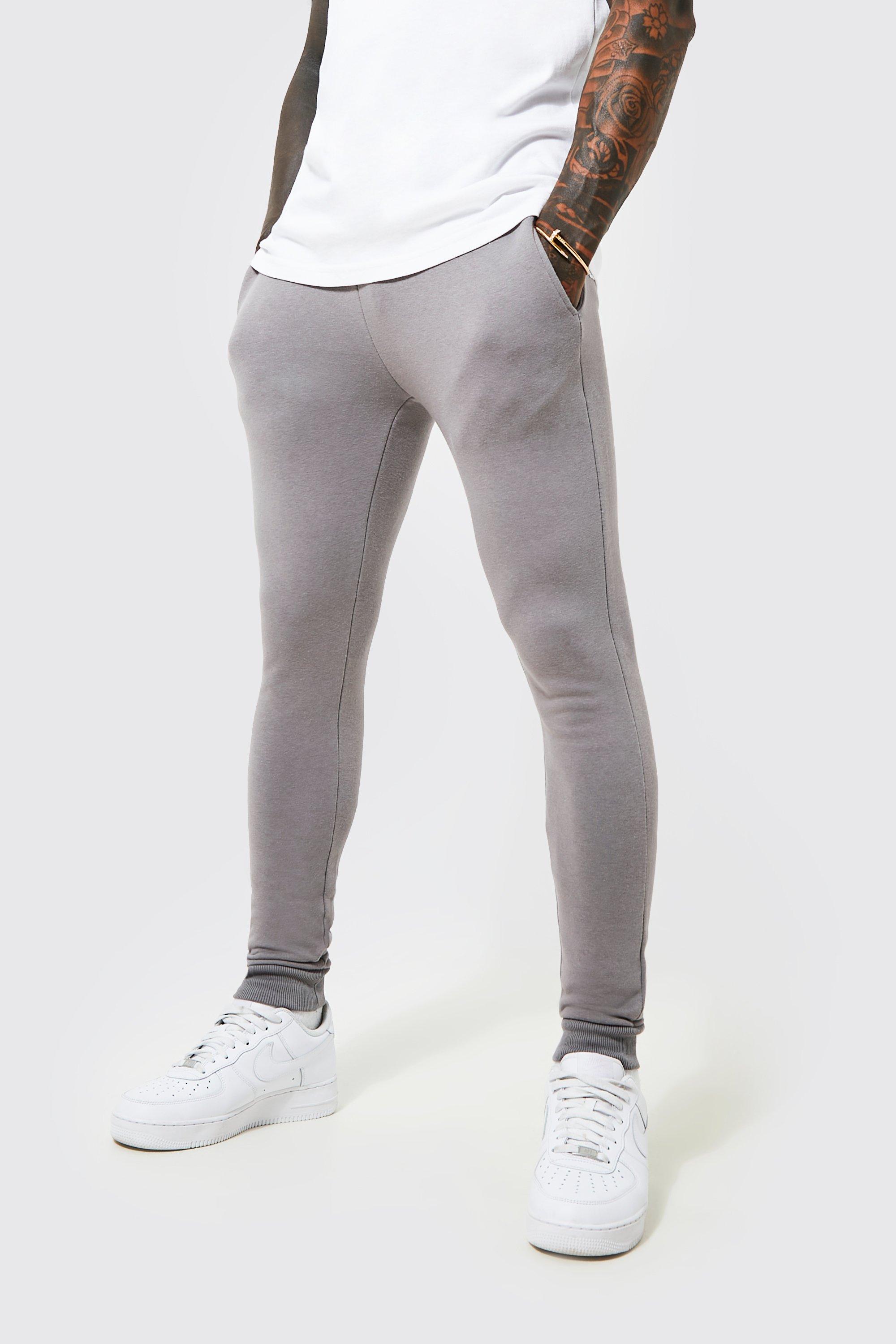 super skinny grey joggers