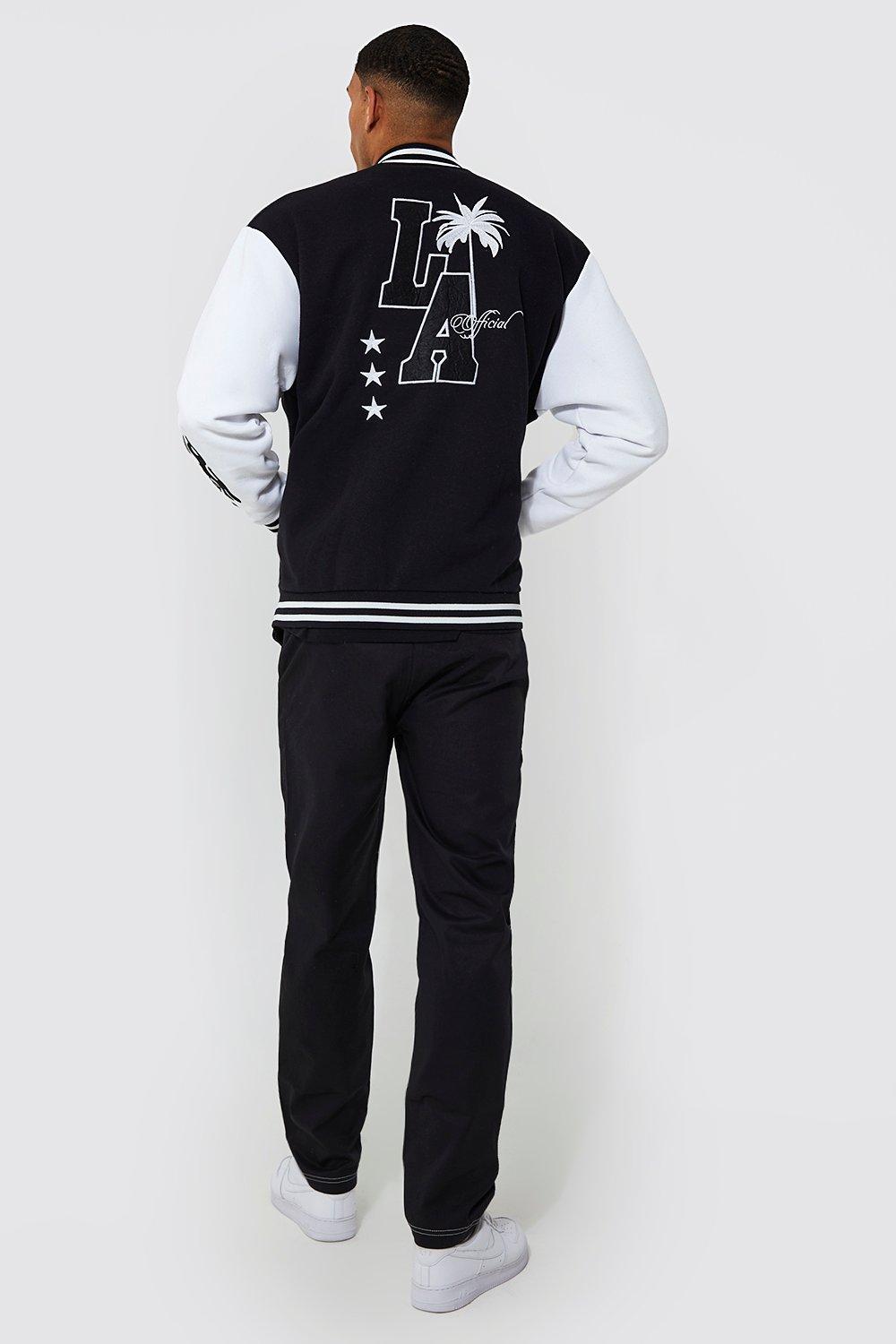 Tall La Jersey Varsity Bomber Jacket