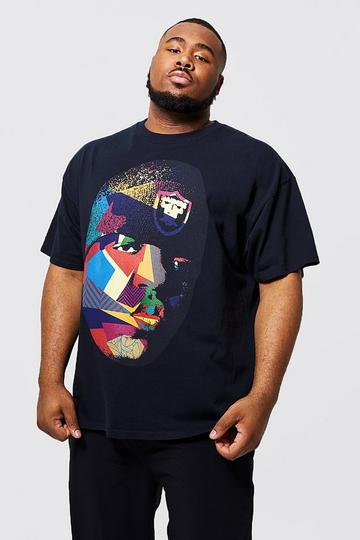 Plus Biggie Art License T-shirt black